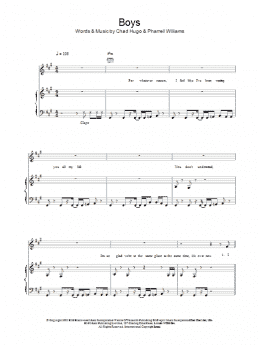 page one of Boys (Piano, Vocal & Guitar Chords)