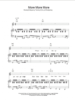 page one of More More More (Piano, Vocal & Guitar Chords)