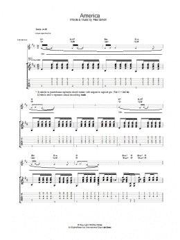page one of America (Guitar Tab)