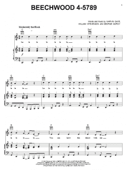 page one of Beechwood 4-5789 (Piano, Vocal & Guitar Chords (Right-Hand Melody))
