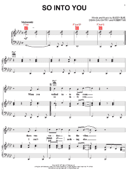 page one of So Into You (Piano, Vocal & Guitar Chords (Right-Hand Melody))