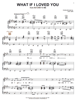 page one of What If I Loved You (Piano, Vocal & Guitar Chords (Right-Hand Melody))