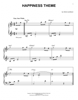 page one of Happiness Theme (Easy Piano)