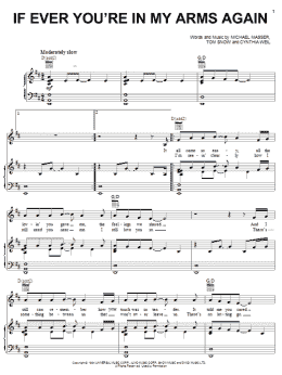 page one of If Ever You're In My Arms Again (Piano, Vocal & Guitar Chords (Right-Hand Melody))