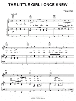 page one of The Little Girl I Once Knew (Piano, Vocal & Guitar Chords (Right-Hand Melody))