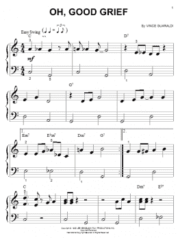 page one of Oh, Good Grief (Big Note Piano)