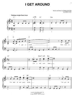 page one of I Get Around (Easy Piano)