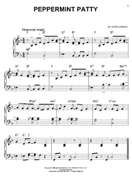page one of Peppermint Patty (Easy Piano)