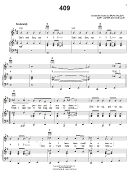 page one of 409 (Piano, Vocal & Guitar Chords (Right-Hand Melody))