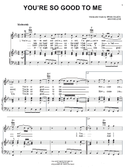 page one of You're So Good To Me (Piano, Vocal & Guitar Chords (Right-Hand Melody))