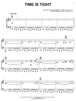 page one of Time Is Tight (Piano Solo)