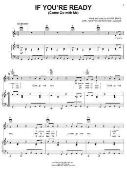 page one of If You're Ready (Come Go With Me) (Piano, Vocal & Guitar Chords (Right-Hand Melody))