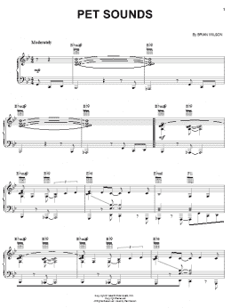 page one of Pet Sounds (Piano, Vocal & Guitar Chords (Right-Hand Melody))