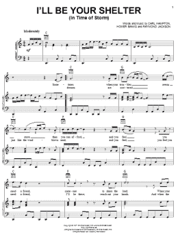 page one of I'll Be Your Shelter (In Time Of Storm) (Piano, Vocal & Guitar Chords (Right-Hand Melody))