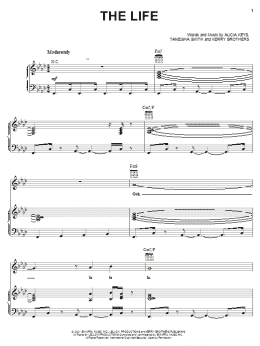 page one of The Life (Piano, Vocal & Guitar Chords (Right-Hand Melody))