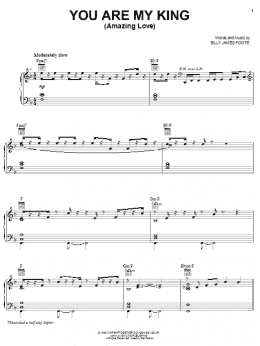 page one of You Are My King (Amazing Love) (Piano, Vocal & Guitar Chords (Right-Hand Melody))