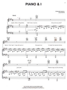page one of Piano & I (Piano, Vocal & Guitar Chords (Right-Hand Melody))