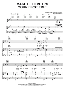page one of Make Believe It's Your First Time (Piano, Vocal & Guitar Chords (Right-Hand Melody))
