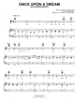 page one of Once Upon A Dream (Piano, Vocal & Guitar Chords (Right-Hand Melody))