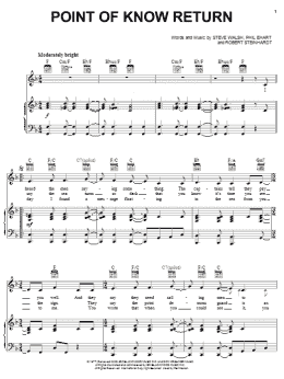 page one of Point Of Know Return (Piano, Vocal & Guitar Chords (Right-Hand Melody))