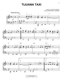 page one of Tijuana Taxi (Easy Piano)