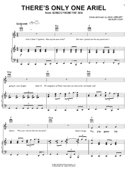 page one of There's Only One Ariel (Piano, Vocal & Guitar Chords (Right-Hand Melody))