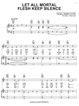 page one of Let All Mortal Flesh Keep Silence (Piano, Vocal & Guitar Chords (Right-Hand Melody))