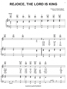 page one of Rejoice, The Lord Is King (Piano, Vocal & Guitar Chords (Right-Hand Melody))