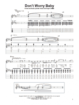 page one of Don't Worry Baby (Guitar Tab)