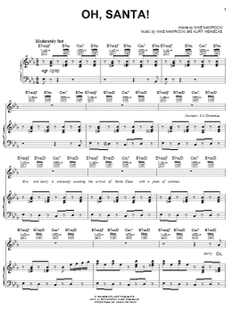 page one of Oh, Santa! (Piano, Vocal & Guitar Chords (Right-Hand Melody))