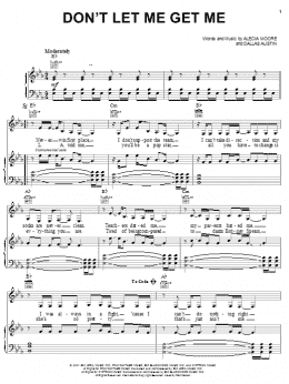 page one of Don't Let Me Get Me (Piano, Vocal & Guitar Chords (Right-Hand Melody))