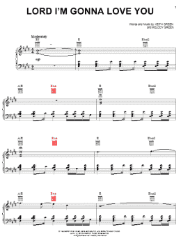 page one of Lord I'm Gonna Love You (Piano, Vocal & Guitar Chords (Right-Hand Melody))