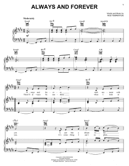 page one of Always And Forever (Piano, Vocal & Guitar Chords (Right-Hand Melody))
