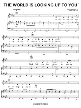 page one of The World Is Looking Up To You (Piano, Vocal & Guitar Chords (Right-Hand Melody))