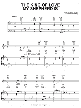 page one of The King Of Love My Shepherd Is (Piano, Vocal & Guitar Chords (Right-Hand Melody))