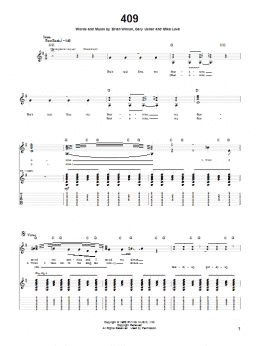 page one of 409 (Guitar Tab)