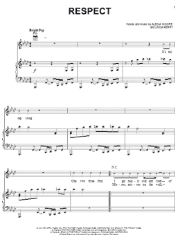 page one of Respect (Piano, Vocal & Guitar Chords (Right-Hand Melody))