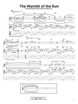 page one of The Warmth Of The Sun (Guitar Tab)
