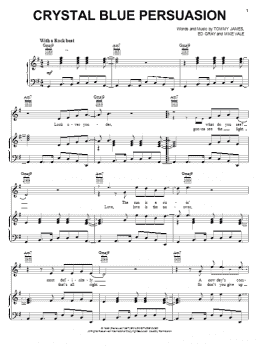page one of Crystal Blue Persuasion (Piano, Vocal & Guitar Chords (Right-Hand Melody))
