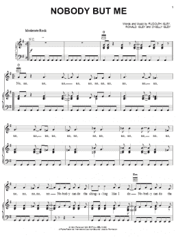 page one of Nobody But Me (Piano, Vocal & Guitar Chords (Right-Hand Melody))