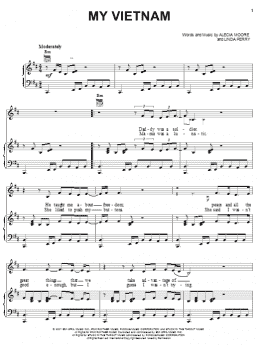 page one of My Vietnam (Piano, Vocal & Guitar Chords (Right-Hand Melody))
