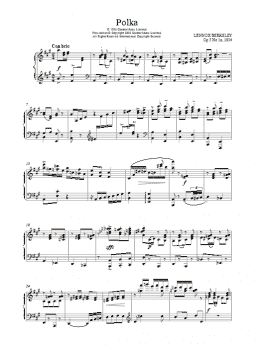 page one of Polka, Op 5 No 1a (Piano, Vocal & Guitar Chords)