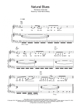 page one of Natural Blues (Piano, Vocal & Guitar Chords)