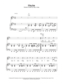 page one of Maybe (Piano, Vocal & Guitar Chords)