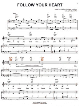 page one of Follow Your Heart (Piano, Vocal & Guitar Chords (Right-Hand Melody))