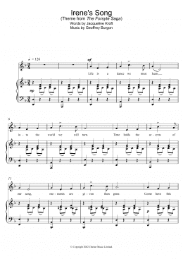 page one of Irene's Song (theme from The Forsyte Saga) (Piano, Vocal & Guitar Chords)