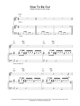 page one of Nice To Be Out (Piano, Vocal & Guitar Chords)