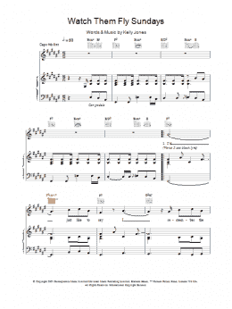 page one of Watch Them Fly Sundays (Piano, Vocal & Guitar Chords)