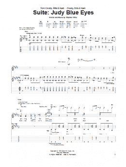 page one of Suite: Judy Blue Eyes (Guitar Tab)