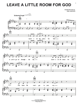 page one of Leave A Little Room For God (Piano, Vocal & Guitar Chords (Right-Hand Melody))